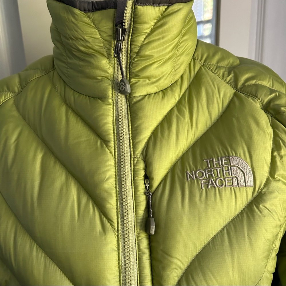 The North Face Summit Series Lime Puffer Down Jacket Small - Picture 8 of 16